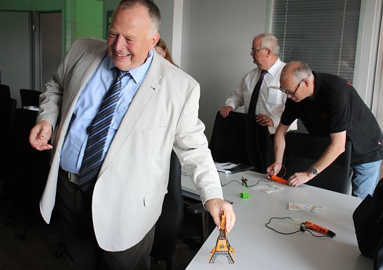 Ramelow bei 3D-Schilling in Oberspier (Foto: Karl-Heinz Herrmann)