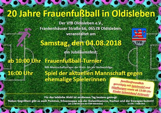 20 Jahre Frauenfu&szlig;ball in Oldisleben (Foto: Karl-Heinz Herrmann)
