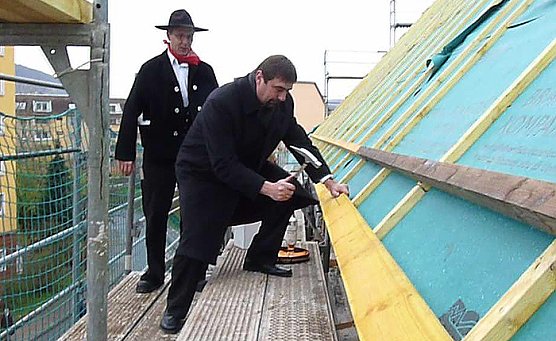 Richtfest Cruciskirche (Foto: Karl-Heinz Herrmann)