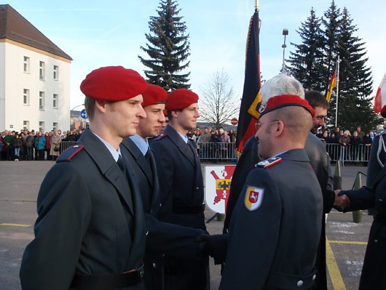 Gel&ouml;bnis in Sondershausen (Foto: Bundeswehr Sondershausen)