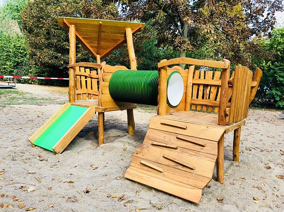 Spielplatz am Schlo&szlig;platz wurde erweitert (Foto: Stadt Bad Frankenhausen)