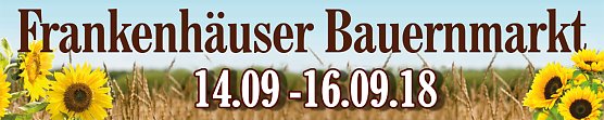 Infos zum Frankenhisser Bauernmarktes 2018 (Foto: Stadtmarketing Bad Frankenhausen)