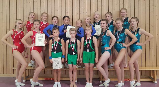 Herbstmeisterschaft im Mannschaftsturnen in Artern (Foto: SV Gl&uuml;ckauf Sondershausen)