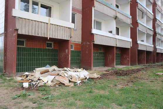 Vom Baufortschritt &uuml;berrollt (Foto: Karl-Heinz Herrmann)