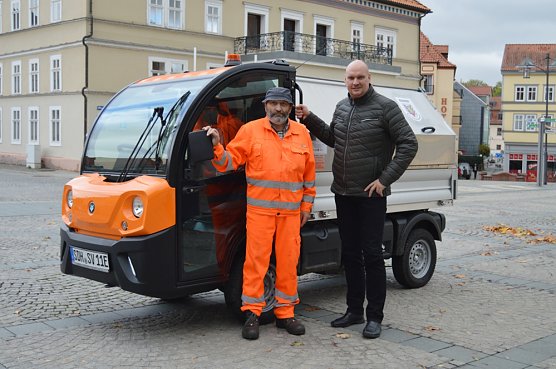 M&uuml;llauto elektrisch mobil (Foto: Stadt Sondershausen)