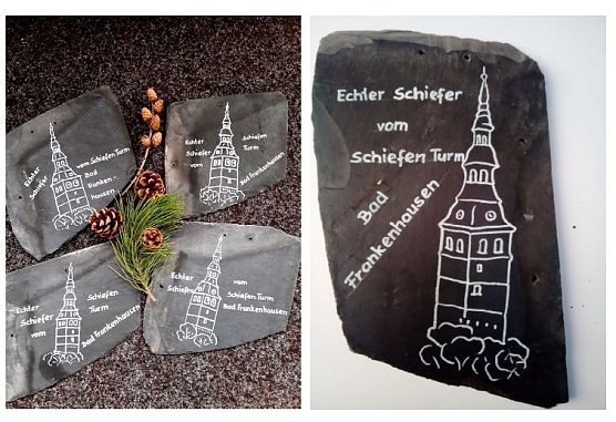Ein neues Souvenir vom Schiefen Turm (Foto: Stadtmarketing Bad Frankenhausen)