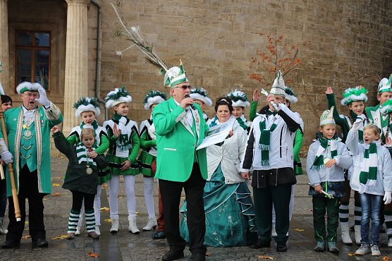 Steffen der Grimmige verteidigte sein Rathaus (Foto: Karl-Heinz Herrmann)