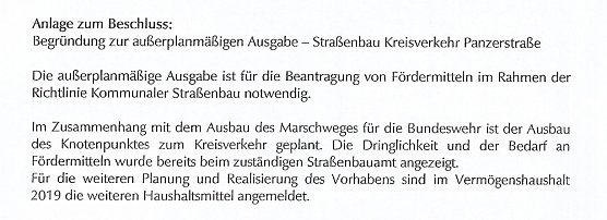 Vorerst kein Kreisel in Jecha, aber... (Foto: Stadt Sondershausen)