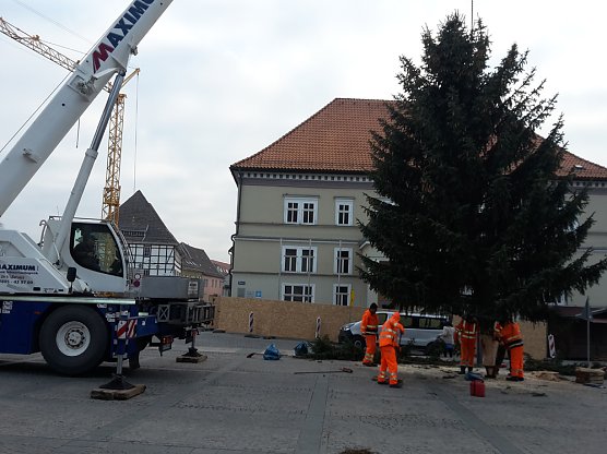 Adventsmarkt kann starten. (Foto: Karl-Heinz Herrmann)