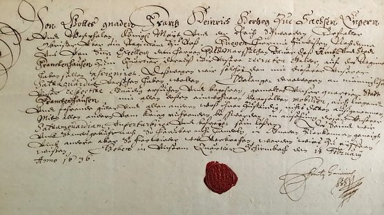 Schutzbrief (Foto: Dr. Ulrich Hahnemann)