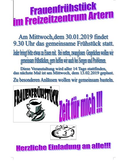 Termine (Foto: Freizeitzentrum Artern) Termine (Foto: Freizeitzentrum Artern)