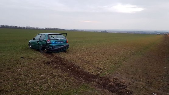 Unfall auf der B249 (Foto: Silvio Dietzel)