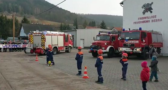Gro&szlig;er Bahnhof auch bei der FFW Bebra (Foto: FFW Bebra)