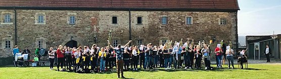 XXL-Schalmeien-Wochenende auf der Heldrunger Wasserburg (Foto: Sebastian Weidauer)