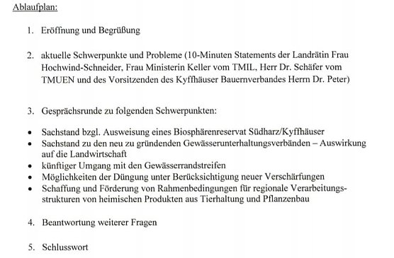 Landwirtschaftskonferenz des Landkreises (Foto: Landratsamt Kyffh&auml;userkreis)