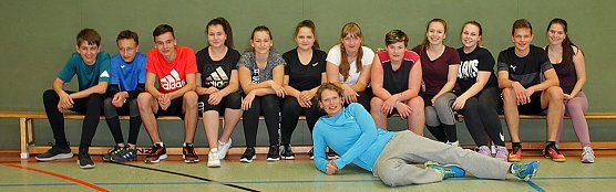 Spannendes Training mit erfolgreicher Sportlerin (Foto: Karl-Heinz Herrmann)