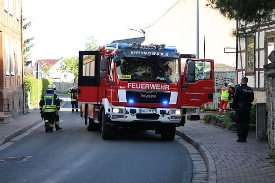 Scheunenbrand in Gro&szlig;furra (Foto: Silvio Dietzel)