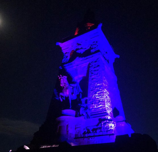 Probeleuchten am Kyffh&auml;user (Foto: Volker Stietzel)