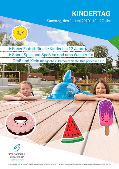 Kindertag im Solewasser-Vitalpark (Foto: Stadtmarketing Bad Frankenhausen)