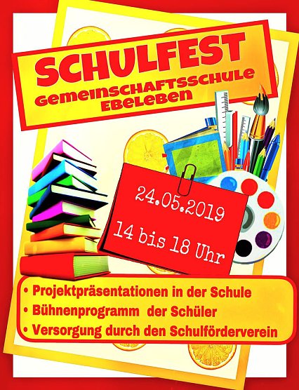 Einladung zum Schulfest (Foto: TGS Ebeleben)