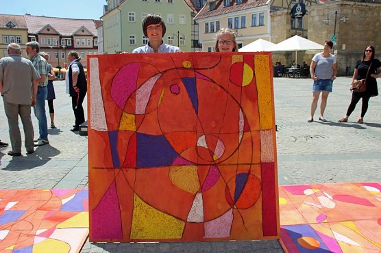 Gem&auml;lde (Puzzle) pr&auml;sentiert (Foto: Karl-Heinz Herrmann)