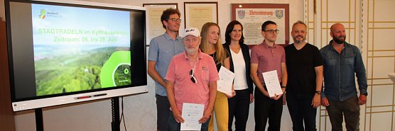 Ausgezeichnete Leistungen beim Stadtradeln (Foto: Karl-Heinz Herrmann)