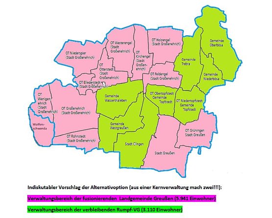 Neugliederungsoption im Bereich der  VG Greu&szlig;en (Foto: Keitel/K&auml;mmerer)