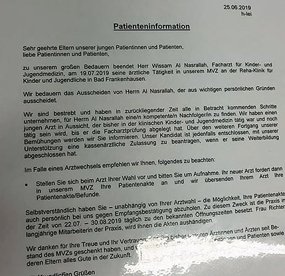 Erste Reaktion (Foto: privat)