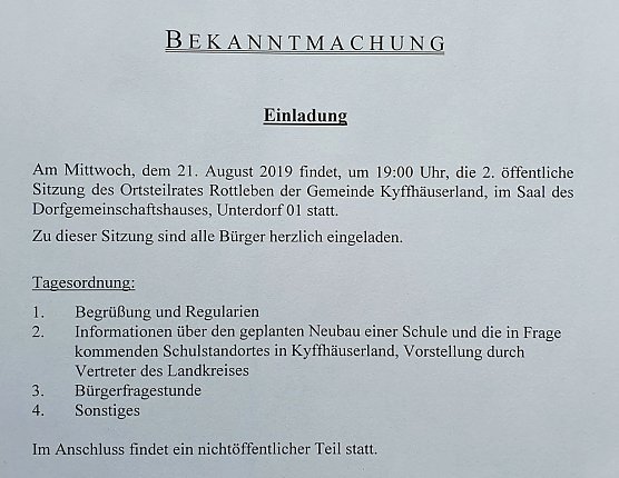 Standortfrage Schulneubau (Foto: Mario Merten)