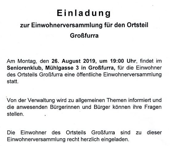 Einwohnerversammlung und Kindersachenb&ouml;rse (Foto: Stadt Sondershausen)