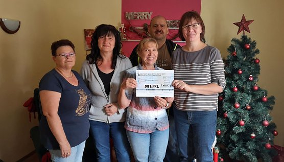 Beim Weihnachtsmann mitten im Sommer (Foto: privat)