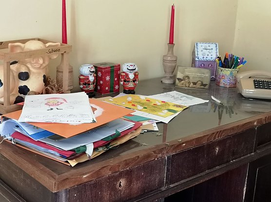 Beim Weihnachtsmann mitten im Sommer (Foto: privat)