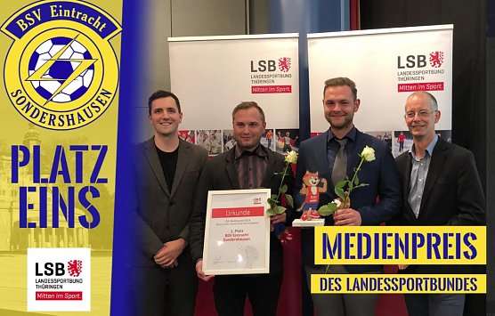 Verleihung des diesj&auml;hrigen Medienpreises (Foto: BSV Eintracht Sondershausen)