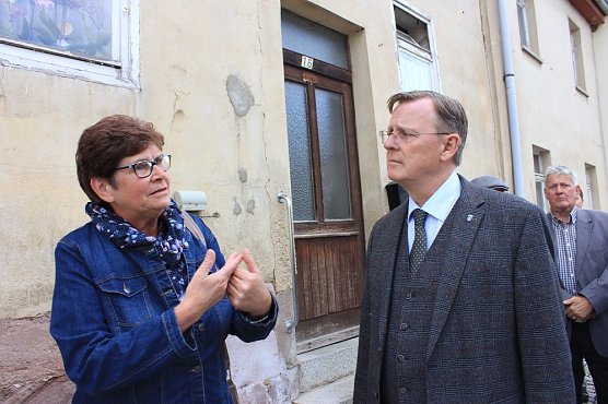 Ramelow vor Ort mit Ortswechsel (Foto: Marion Haas)