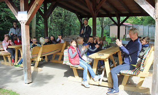 Sitzauflagen f&uuml;rs gr&uuml;ne Klassenzimmer (Foto: Karl-Heinz Herrmann)