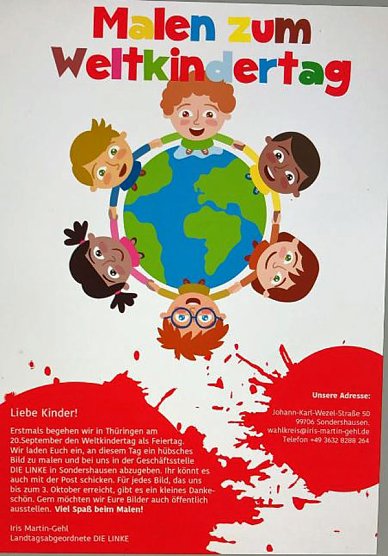 Malen zum Kindertag (Foto: Dr. Iris Martin-Gehl)