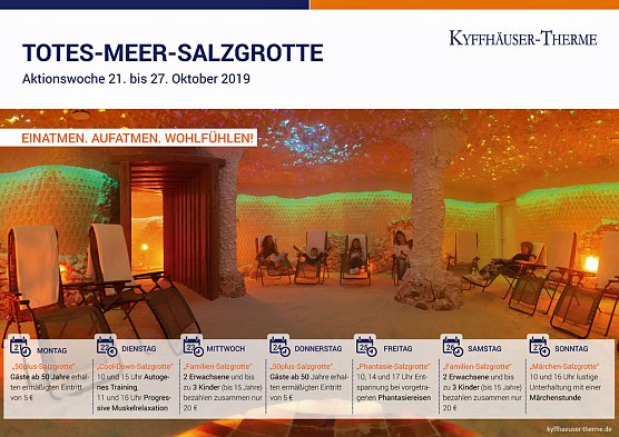 Aktionswoche in der Totes-Meer-Salzgrotte (Foto: Kyffh&auml;user Therme)
