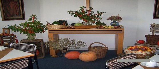 Erntedank 2019 im Haus Jona (Foto: A. Schwarzer) Erntedank 2019 im Haus Jona (Foto: A. Schwarzer)