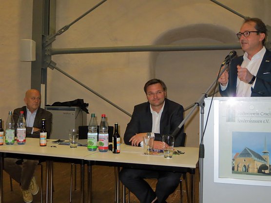 Alexander Dobrindt zum Tacheles Talk in Sondershausen (Foto: CDU Kyffhäuserkreis) Alexander Dobrindt zum Tacheles Talk in Sondershausen (Foto: CDU Kyffhäuserkreis)