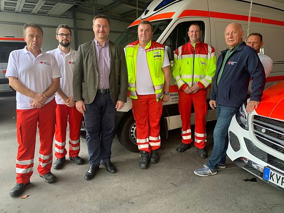 Schard beim DRK-Rettungsdienst (Foto: DRK)