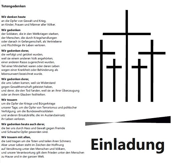 Gedenken an Pogromnacht und Volkstrauertag (Foto: Stadt Sondershausen)