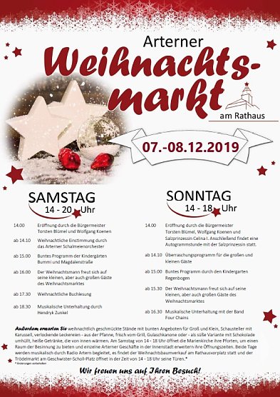 Erste Weihnachtstipps (Foto: Stadt Artern)