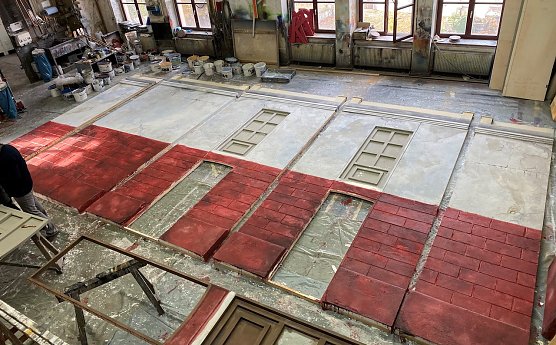 Kulisse EVITA (Foto: Theater Nordhausen) Kulisse EVITA (Foto: Theater Nordhausen)