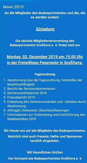 Termine, Termine (Foto: Badesportverein)