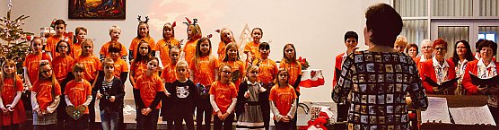 Musikalische Klasse und Weihnachts&uuml;berraschung (Foto: Marion Haas)
