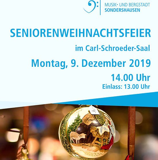 Weihnachtsfeier f&uuml;r die Seniorinnen und Senioren (Foto: Stadt Sondershausen)