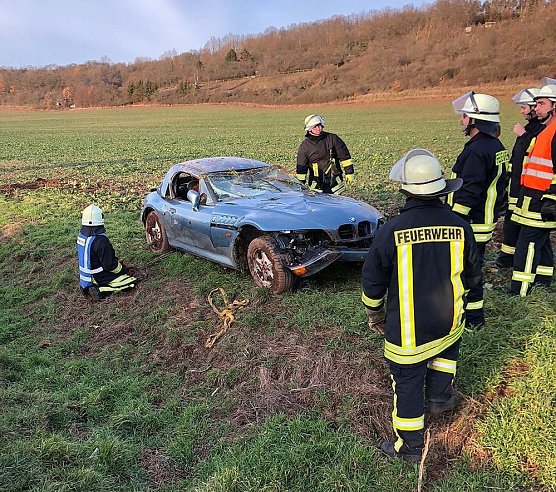 Heftiger Unfall (Foto: Feuerwehr Berka/Silvio Dietzel)