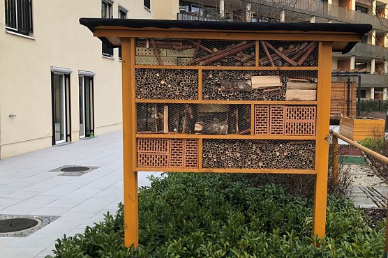 Insektenhotel gebaut (Foto: AWO-Seniorenresedenz)