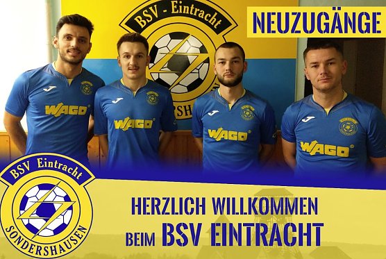 Vier Neuzug&auml;nge f&uuml;r Eintracht Sondershausen (Foto: BSV Eintracht Sondershausen)