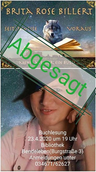 Absage Buchlesung (Foto: privat)